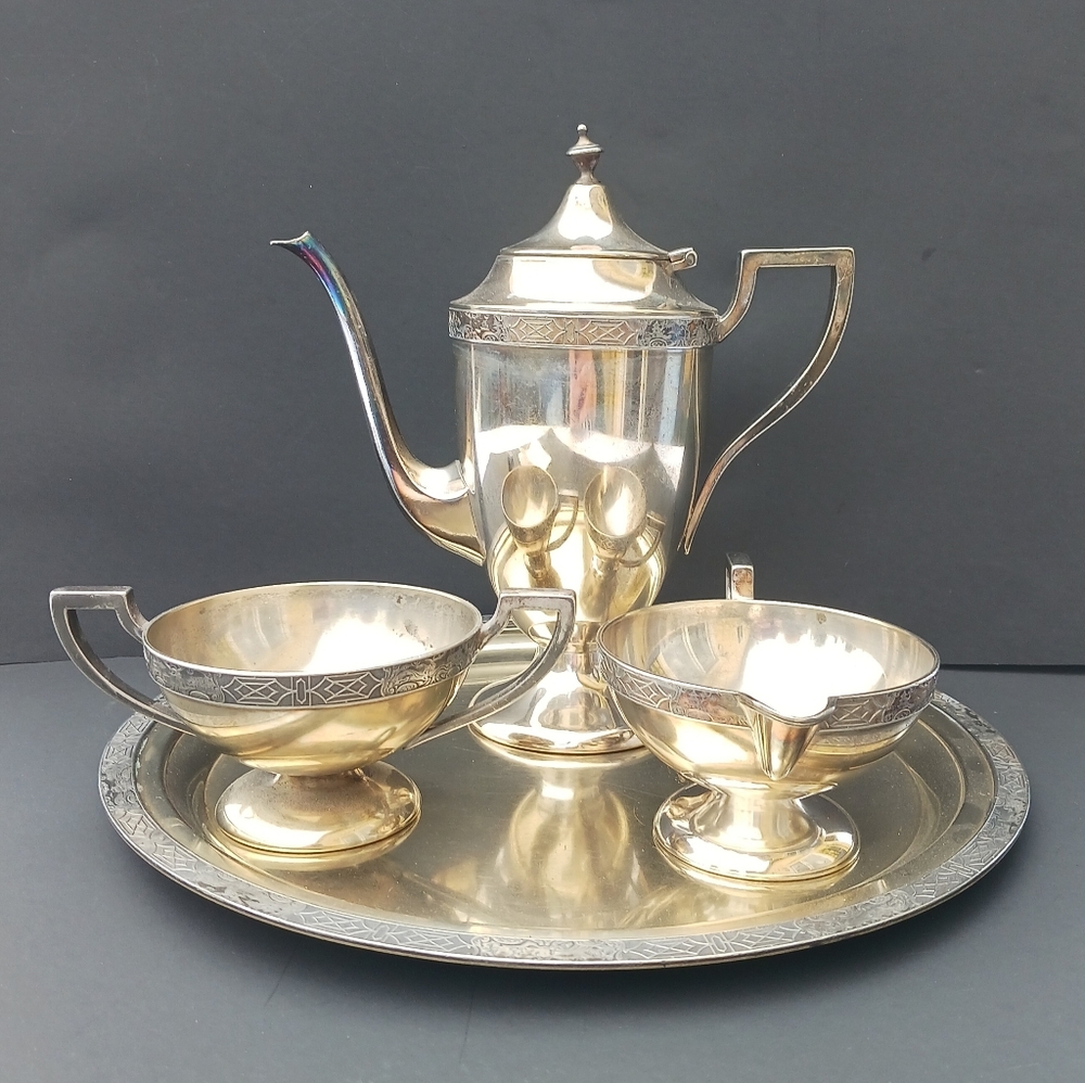Coffee Service Set Benedict Chinese Chippendale 1019